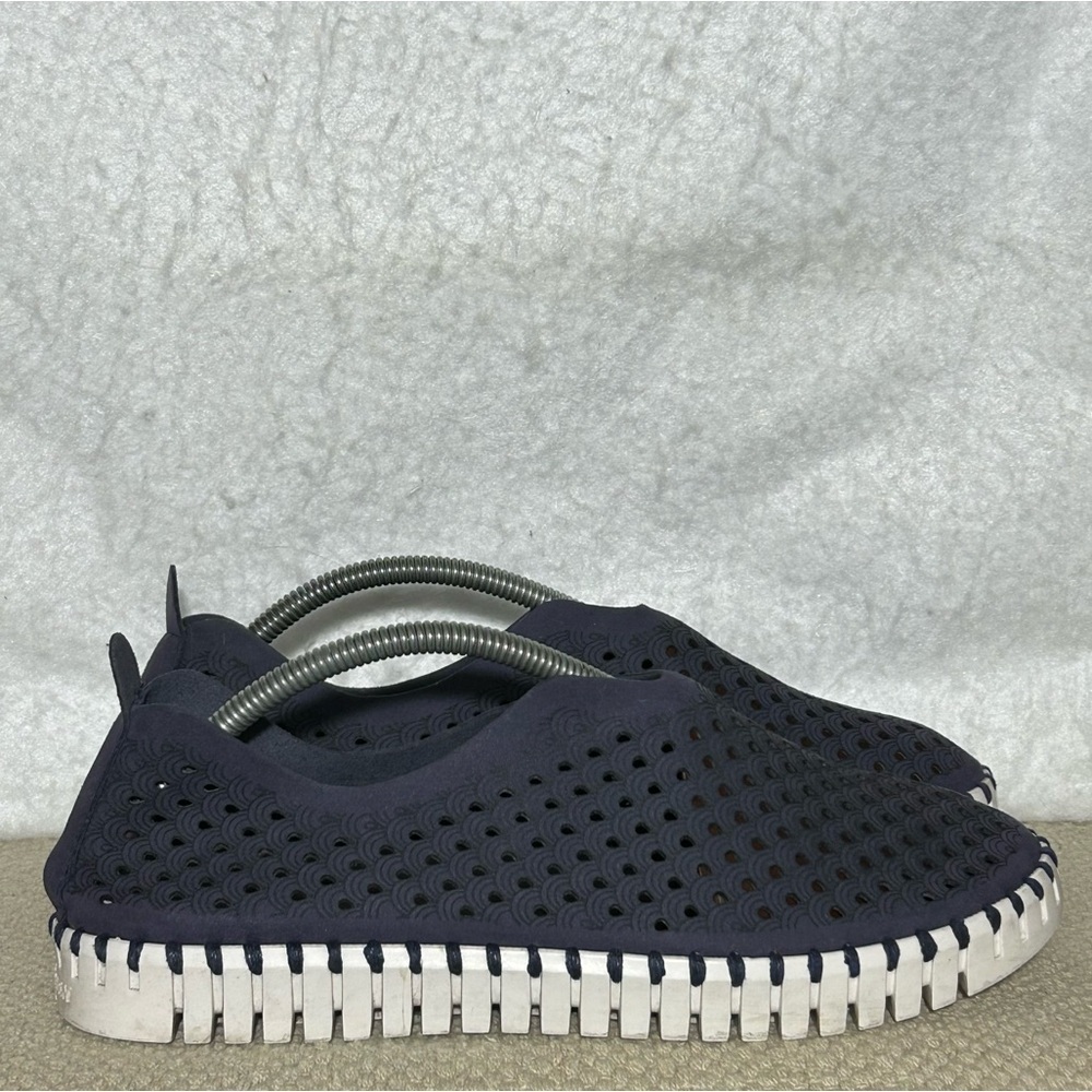 Ilse Jacobsen Womens Blue Tulip Slip On Round Toe Flats Shoes SZ EU 39 US 8.5-9